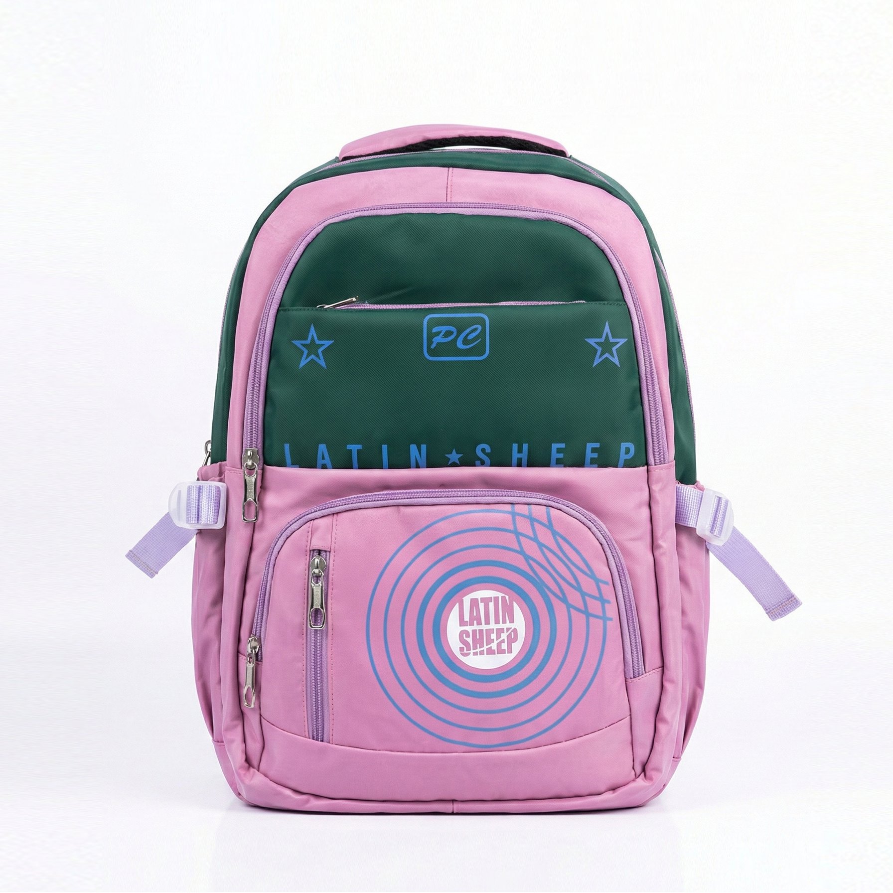 স্টাইলিশ ও আরামদায়ক অরিজিনাল ওয়াটারপ্রুফ চাইনিজ স্কুল ব্যাগ (Pink)